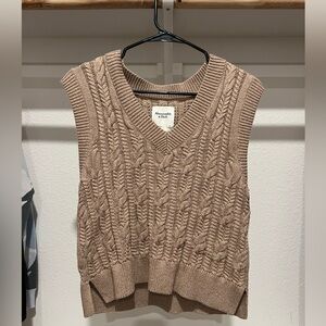 Abercrombie and Fitch V Neck Sweater Vest Size Medium